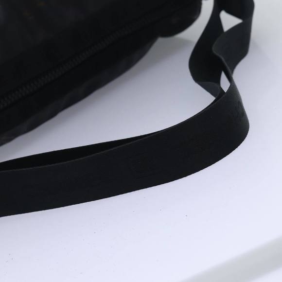 CHANEL Sports Line Drum bag Shoulder Bag Vinyl Black CC Auth bs15851 - Picture 7 of 16